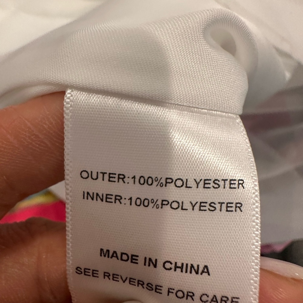 NWT Lucy Paris White Dress with Floral Accents - Picture 8 of 8